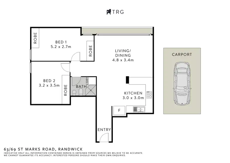 Floorplan of Homely apartment listing, 63/69 St Marks Road, Randwick NSW 2031