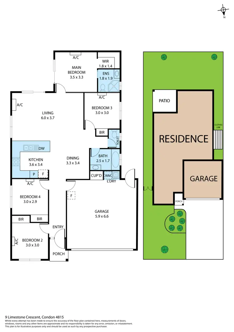 Floorplan of Homely house listing, 9 Limestone Crescent, Condon QLD 4815