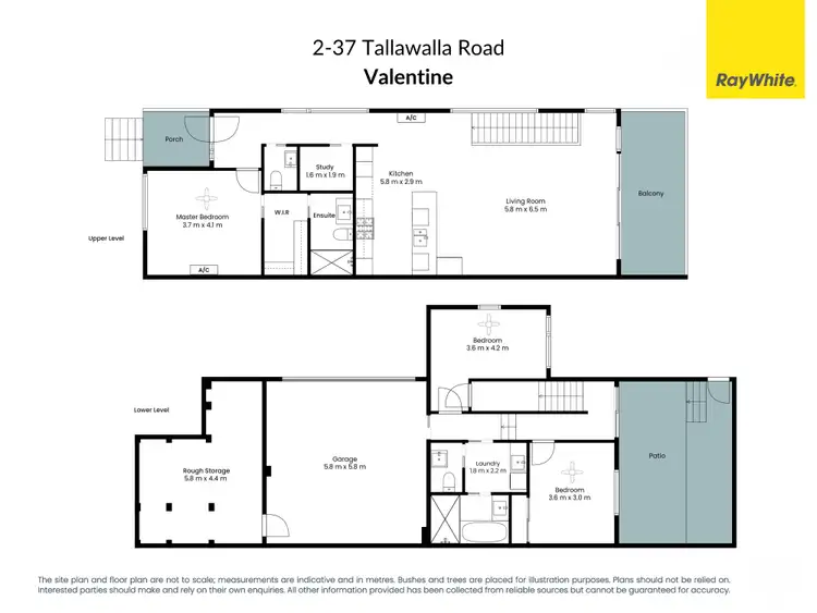 Floorplan of Homely townhouse listing, 2/37 Tallawalla Road, Valentine NSW 2280