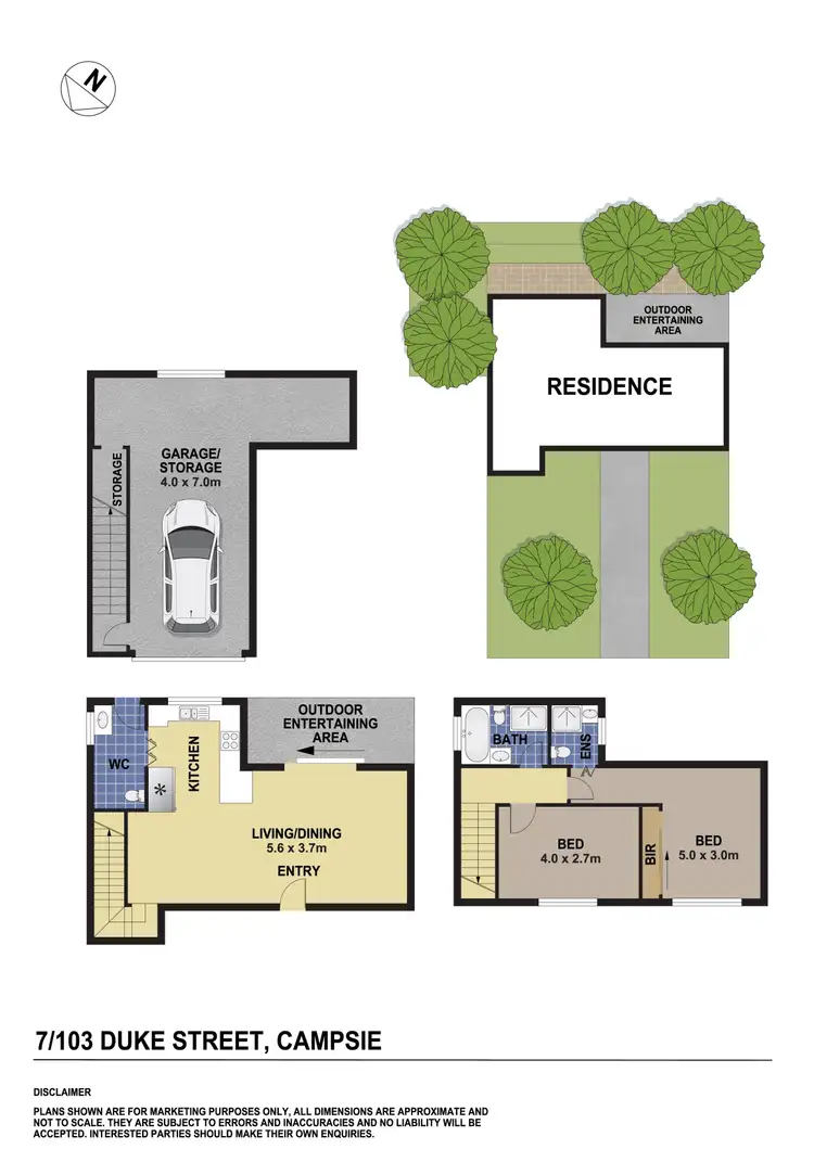 Floorplan of Homely townhouse listing, 7/103-107 Duke Street, Campsie NSW 2194