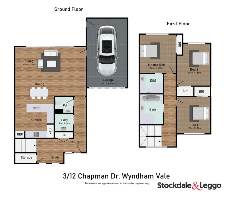 Floorplan of Homely house listing, 3/12 Chapman Drive, Wyndham Vale VIC 3024