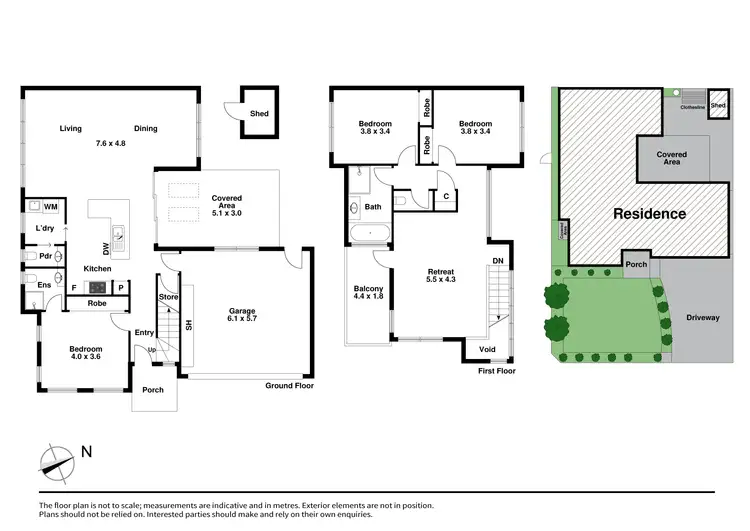 Floorplan of Homely townhouse listing, 1/1 Prince Edward Avenue, Mckinnon VIC 3204