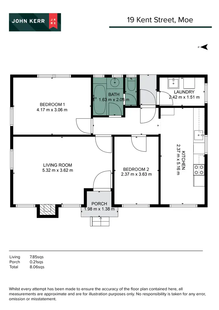 Floorplan of Homely house listing, 19 Kent Street, Moe VIC 3825