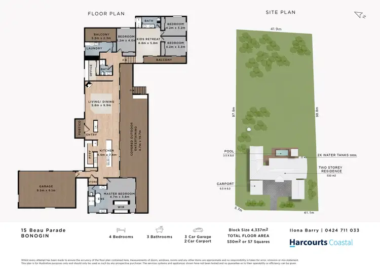 Floorplan of Homely house listing, 15 Beau Parade, Bonogin QLD 4213