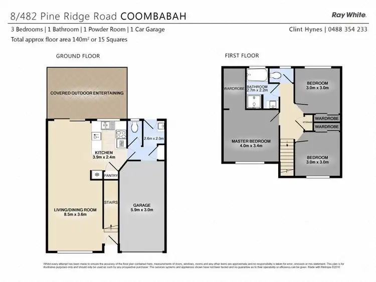 Floorplan of Homely townhouse listing, 12/482 Pine Ridge Road, Coombabah QLD 4216