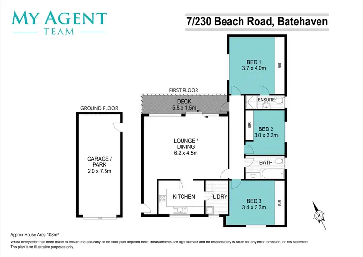 Floorplan of Homely apartment listing, 7/230 Beach Road, Batehaven NSW 2536
