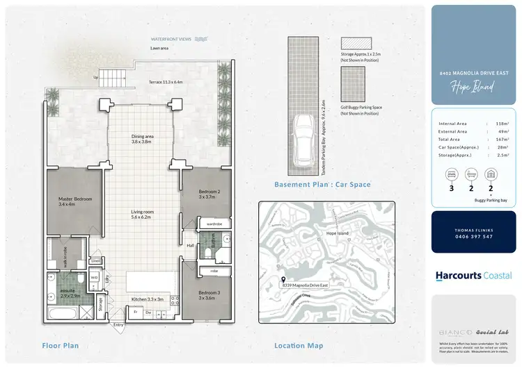 Floorplan of Homely unit listing, 8402 Magnolia Drive East, Hope Island QLD 4212