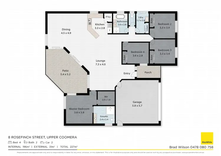 Floorplan of Homely house listing, 8 Rosefinch Street, Upper Coomera QLD 4209