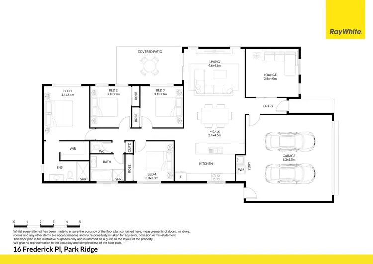 Floorplan of Homely house listing, 16 Frederick Place, Park Ridge QLD 4125