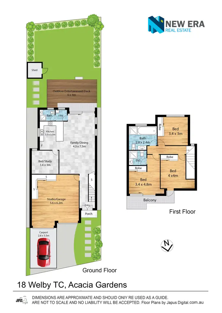 Floorplan of Homely house listing, 18 Welby Terrace, Acacia Gardens NSW 2763