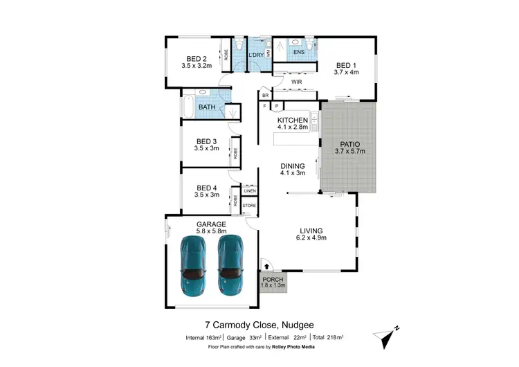 Floorplan of Homely house listing, 7 Carmody Close, Nudgee QLD 4014