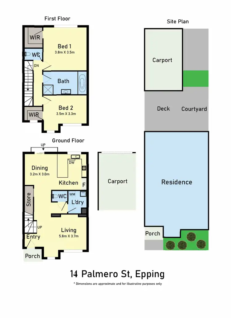 Floorplan of Homely house listing, 14 Palmero Street, Epping VIC 3076