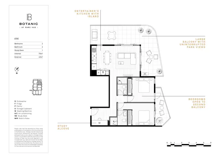 Floorplan of Homely apartment listing, 606/3 Snake Gully Drive, Bundoora VIC 3083