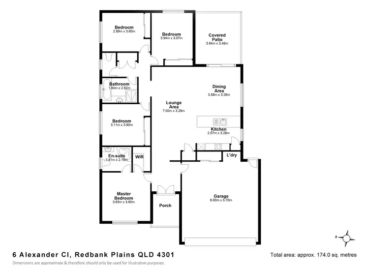 Floorplan of Homely house listing, 6 Alexander Close, Redbank Plains QLD 4301