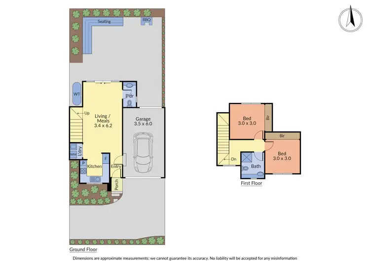 Floorplan of Homely townhouse listing, 2/476 Scoresby Road, Ferntree Gully VIC 3156