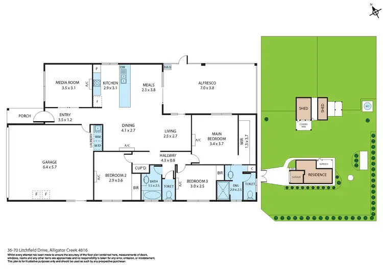 Floorplan of Homely house listing, 36-70 Litchfield Drive, Alligator Creek QLD 4816
