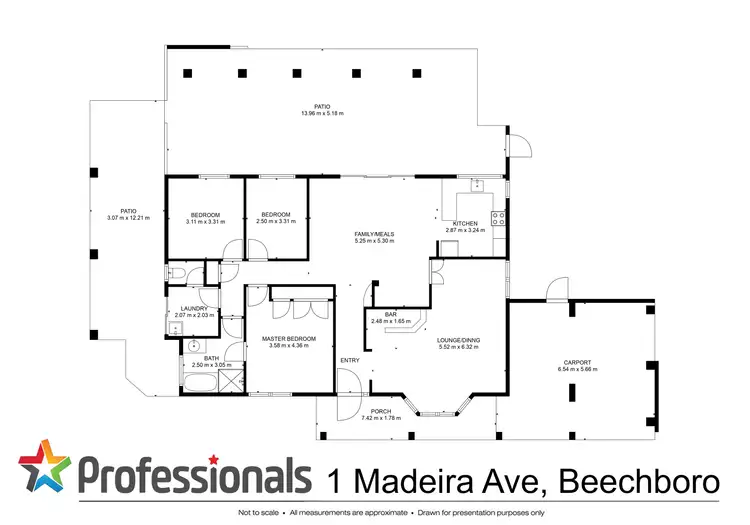 Floorplan of Homely house listing, 1 Madeira Avenue, Beechboro WA 6063