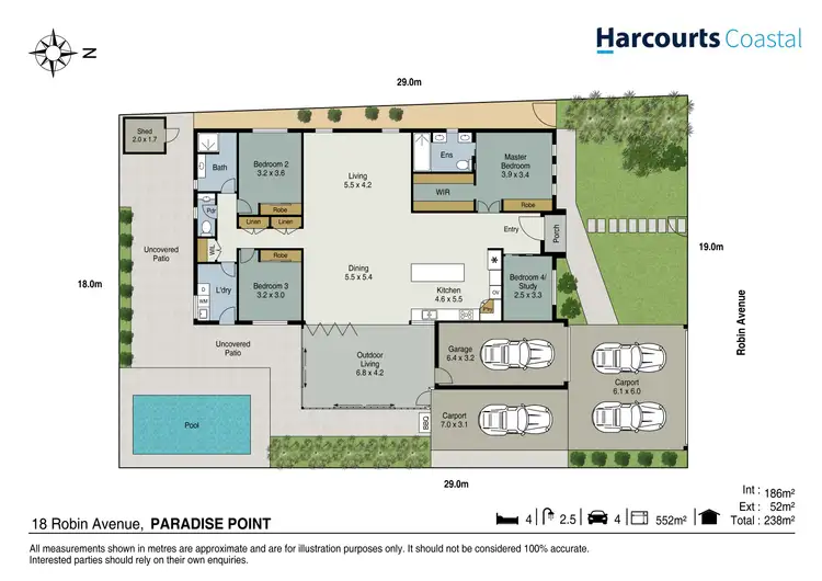 Floorplan of Homely house listing, 18 Robin Avenue, Paradise Point QLD 4216