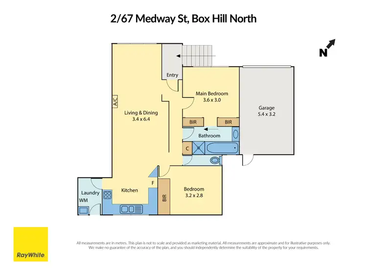 Floorplan of Homely unit listing, 2/67 Medway Street, Box Hill North VIC 3129