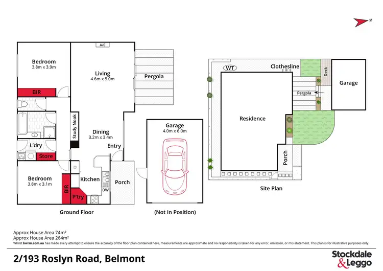 Floorplan of Homely unit listing, 2/193 Roslyn Road, Belmont VIC 3216