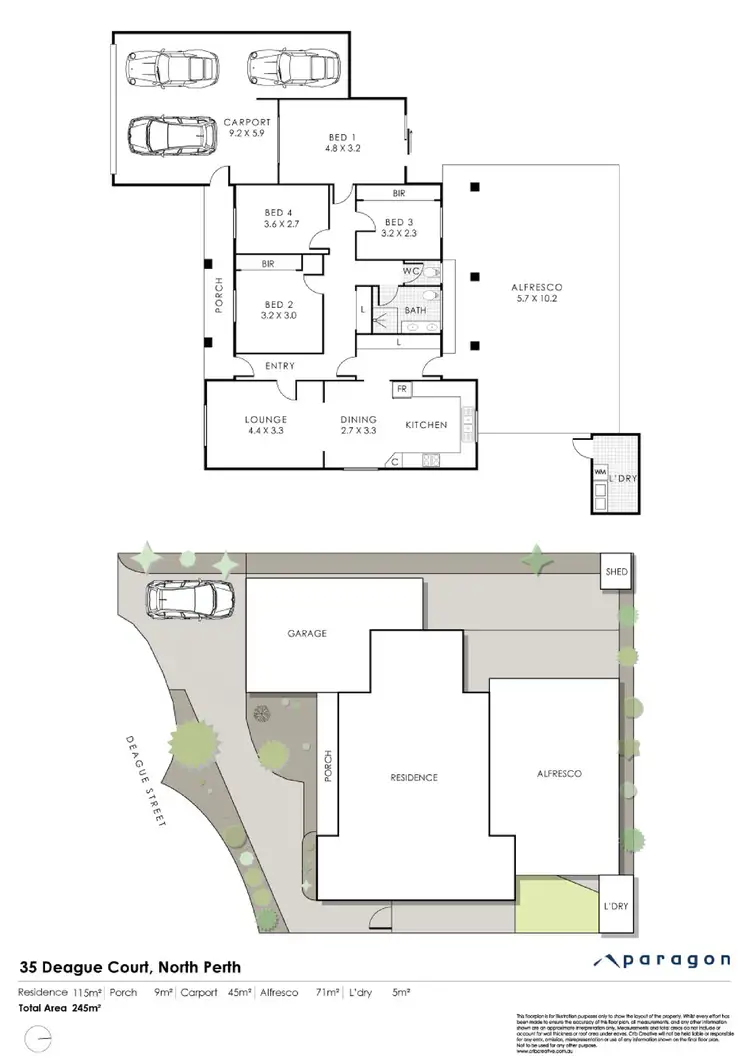 Floorplan of Homely house listing, 35 Deague Court, North Perth WA 6006