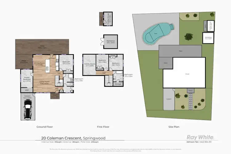 Floorplan of Homely house listing, 20 Coleman Crescent, Springwood QLD 4127