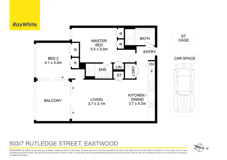 Floorplan of Homely apartment listing, 503/7 Rutledge Street, Eastwood NSW 2122