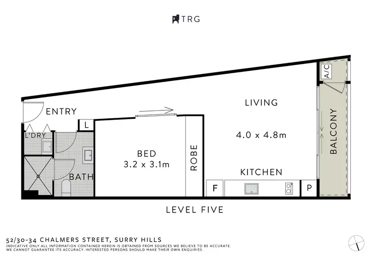 Floorplan of Homely apartment listing, 52/30-34 Chalmers Street, Surry Hills NSW 2010
