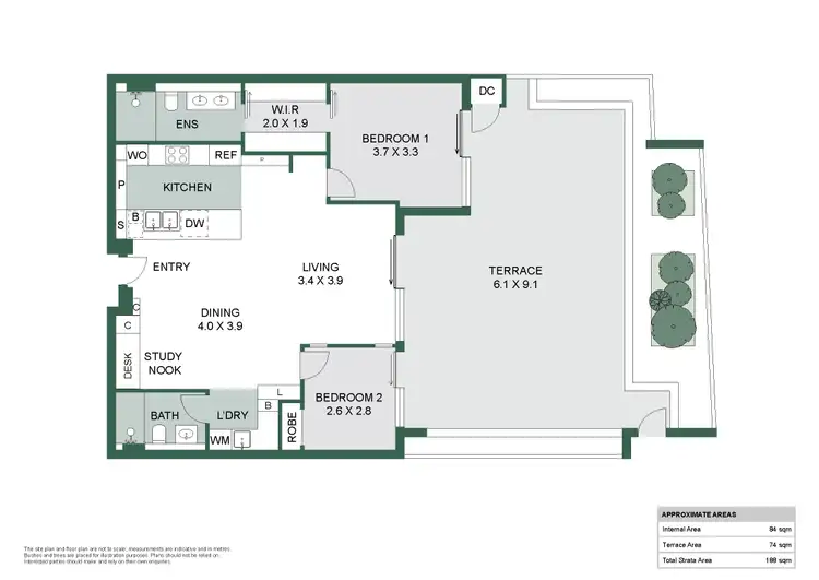 Floorplan of Homely apartment listing, G07/16 Tomlinson Boulevard, Floreat WA 6014