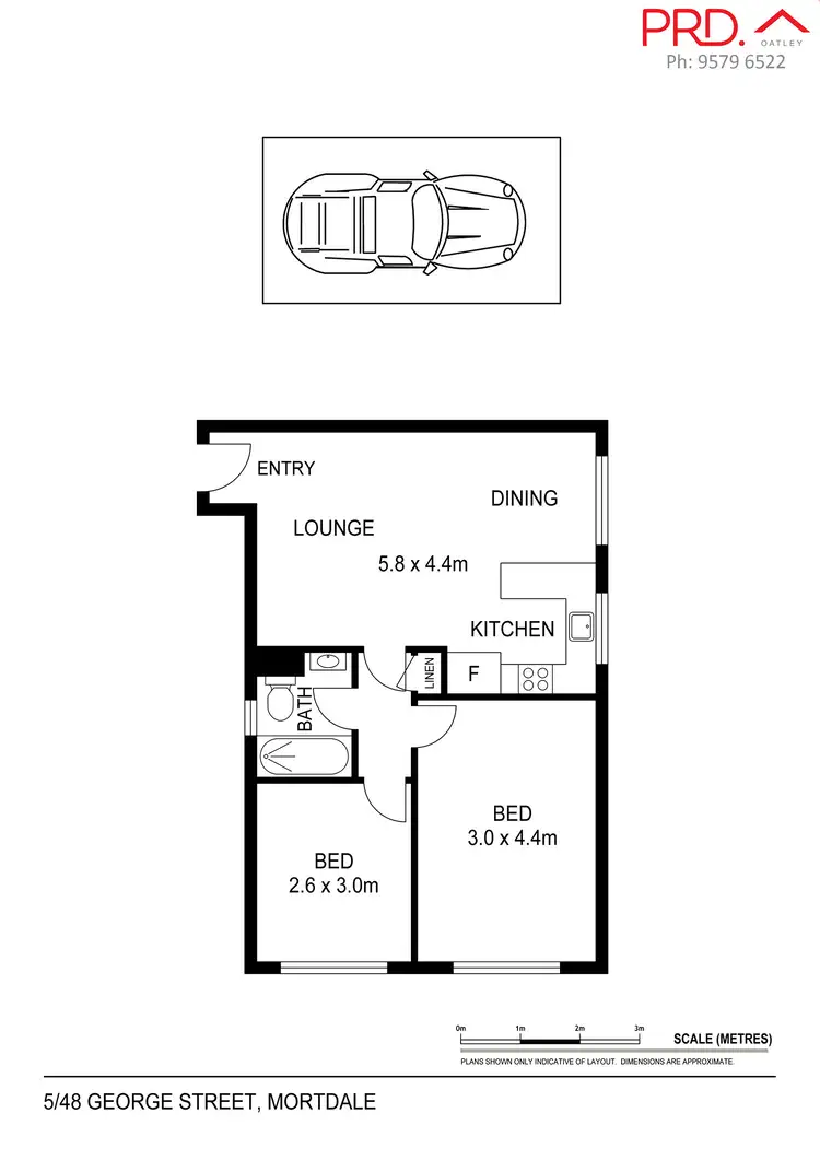 Floorplan of Homely unit listing, 5/48 George Street, Mortdale NSW 2223