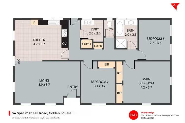 Floorplan of Homely house listing, 54 Specimen Hill Road, Golden Square VIC 3555