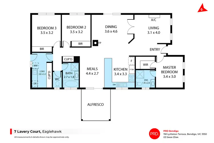 Floorplan of Homely house listing, 7 Lavery Court, Eaglehawk VIC 3556