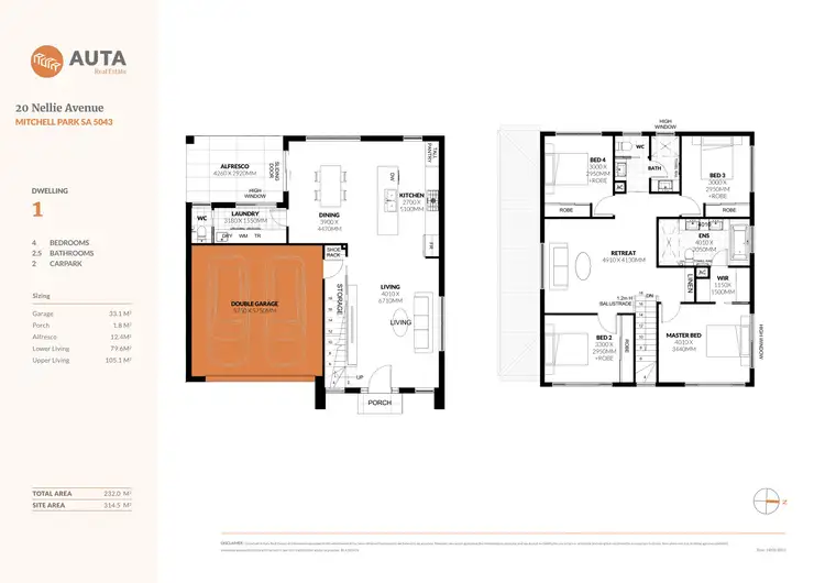 Floorplan of Homely house listing, 20A Nellie Avenue, Mitchell Park SA 5043