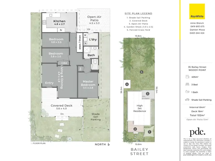 Floorplan of Homely house listing, 35 Bailey Street, Woody Point QLD 4019