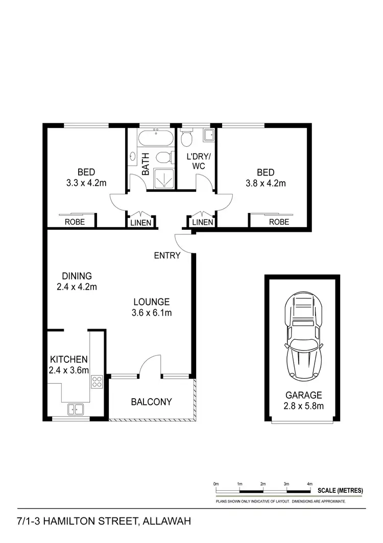 Floorplan of Homely unit listing, 7/1 Hamilton Street, Allawah NSW 2218
