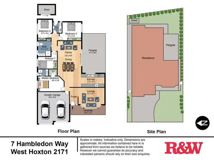 Floorplan of Homely house listing, 7 Hambledon Way, West Hoxton NSW 2171