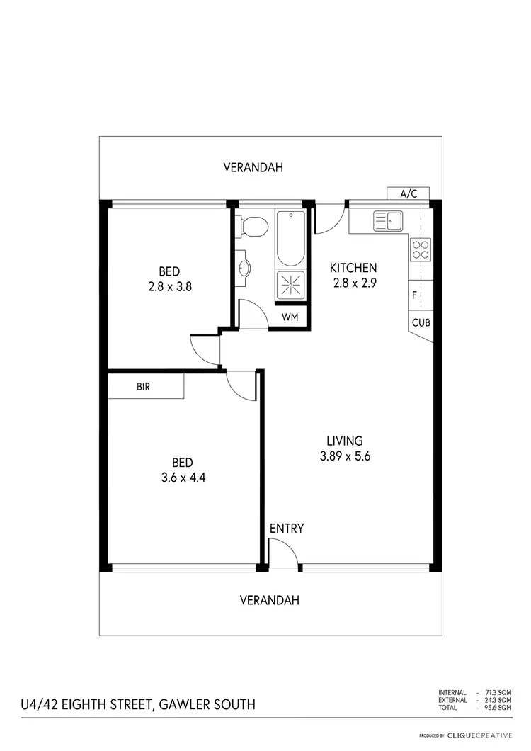 Floorplan of Homely house listing, 4/42 Eighth Street, Gawler South SA 5118