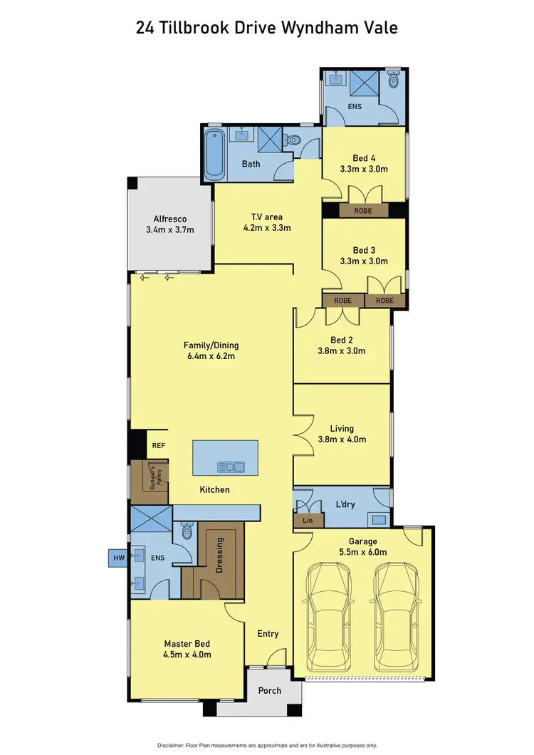 Floorplan of Homely house listing, 24 Tillbrook Drive, Wyndham Vale VIC 3024