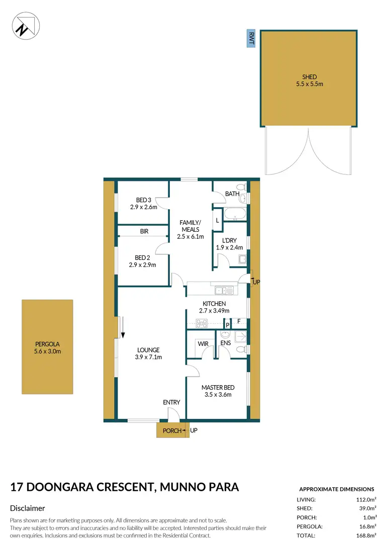 Floorplan of Homely house listing, 17 Doongara Crescent, Munno Para SA 5115