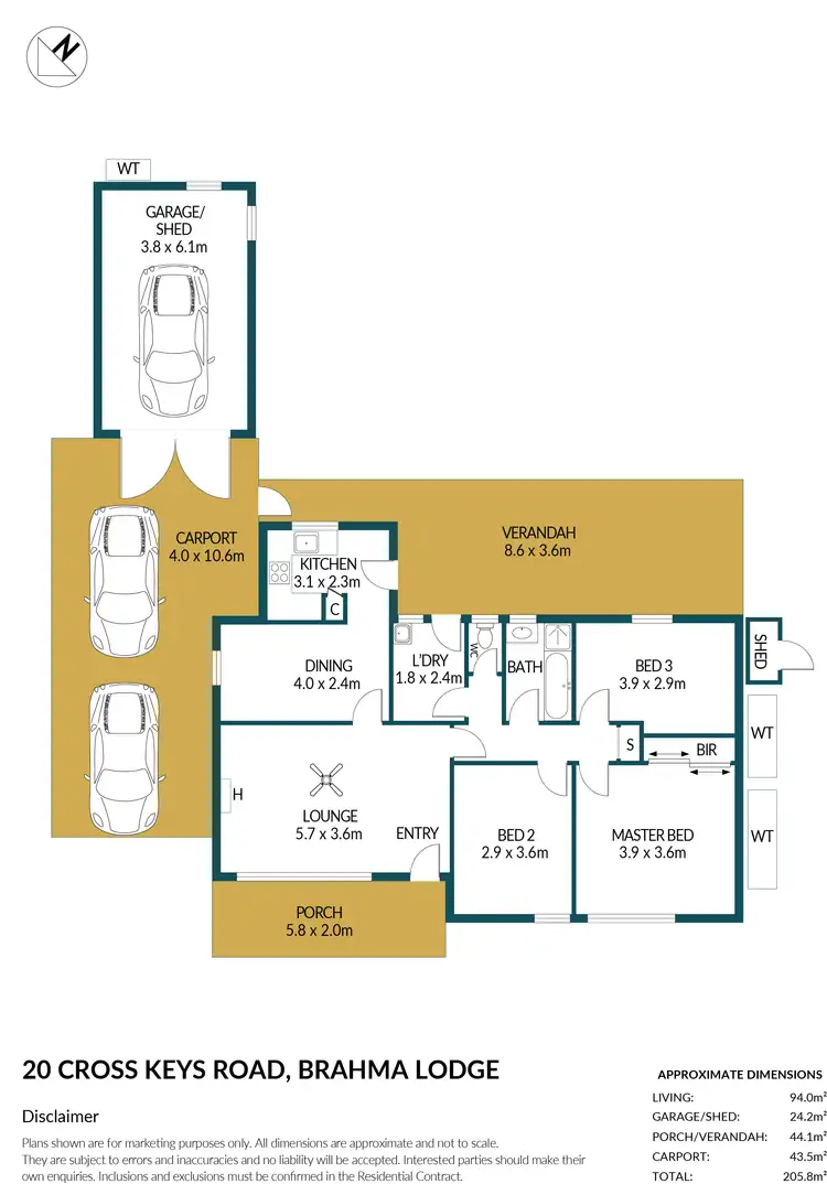 Floorplan of Homely house listing, 20 Cross Keys Road, Brahma Lodge SA 5109