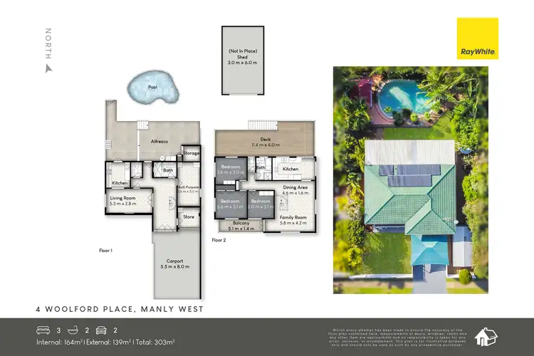 Floorplan of Homely house listing, 4 Woolford Place, Manly West QLD 4179