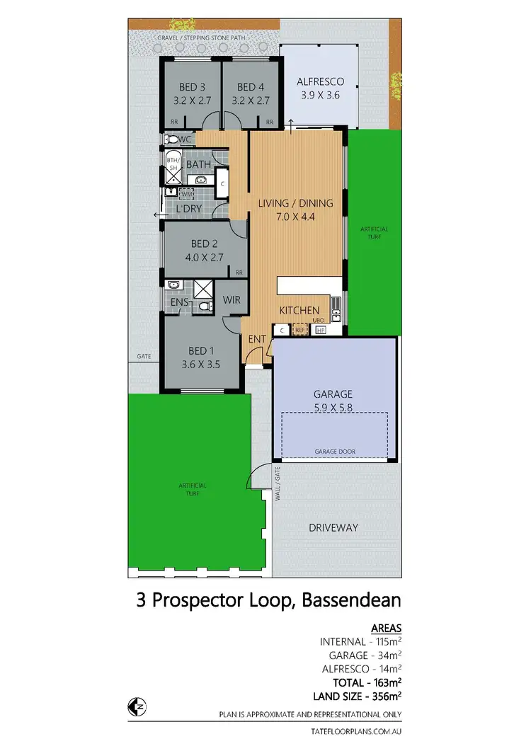 Floorplan of Homely house listing, 3 Prospector Loop, Bassendean WA 6054
