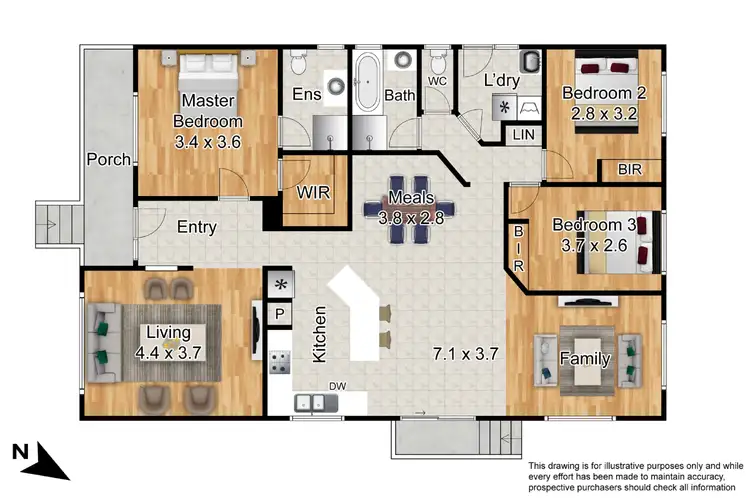Floorplan of Homely house listing, 6 Dusk Court, Hampton Park VIC 3976