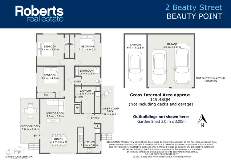 Floorplan of Homely house listing, 2 Beatty Street, Beauty Point TAS 7270