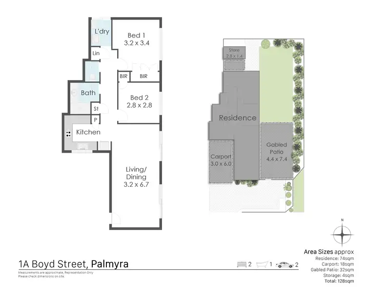 Floorplan of Homely house listing, 1A Boyd Street, Palmyra WA 6157