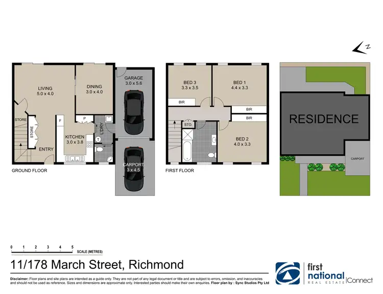 Floorplan of Homely townhouse listing, 11/178 March Street, Richmond NSW 2753
