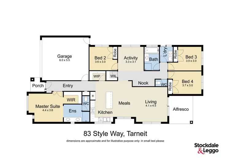 Floorplan of Homely house listing, 83 Style Way, Tarneit VIC 3029