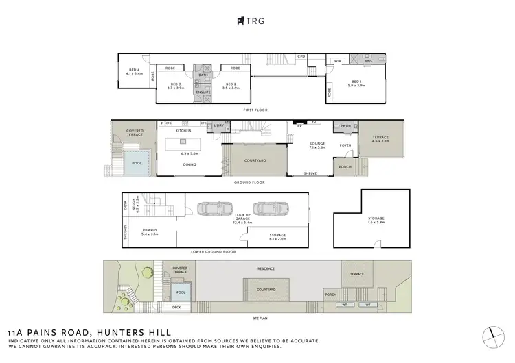 Floorplan of Homely house listing, 11A Pains Road, Hunters Hill NSW 2110