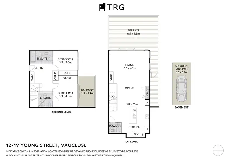 Floorplan of Homely apartment listing, 12/19 Young Street, Vaucluse NSW 2030