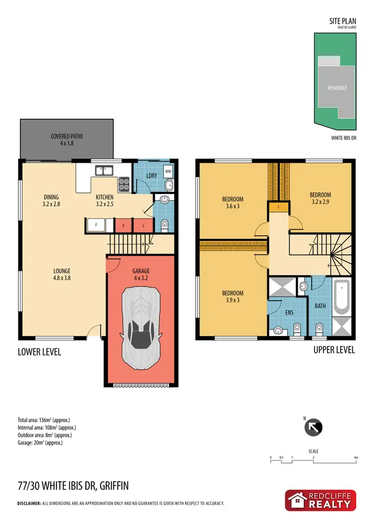 Floorplan of Homely townhouse listing, 77/30 White Ibis Drive, Griffin QLD 4503